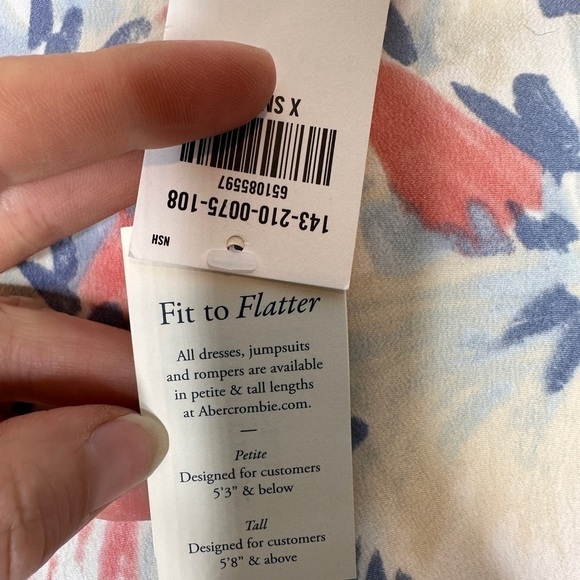 NWT Abercrombie & Fitch watercolor maxi skirt - Picture 5 of 8